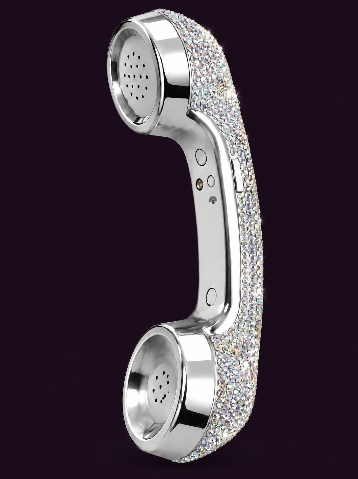The Bling Phone in Chrome Ice